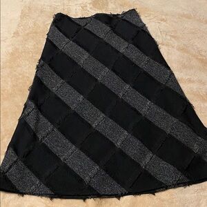 Vintage Tribal Brand Plaid Fringe Skirt M